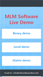 Mobile Screenshot of mlmsoftwaredemo.biz